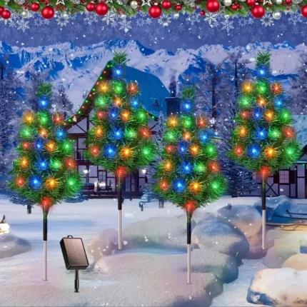 Solar Christmas Tree Lights Waterproof